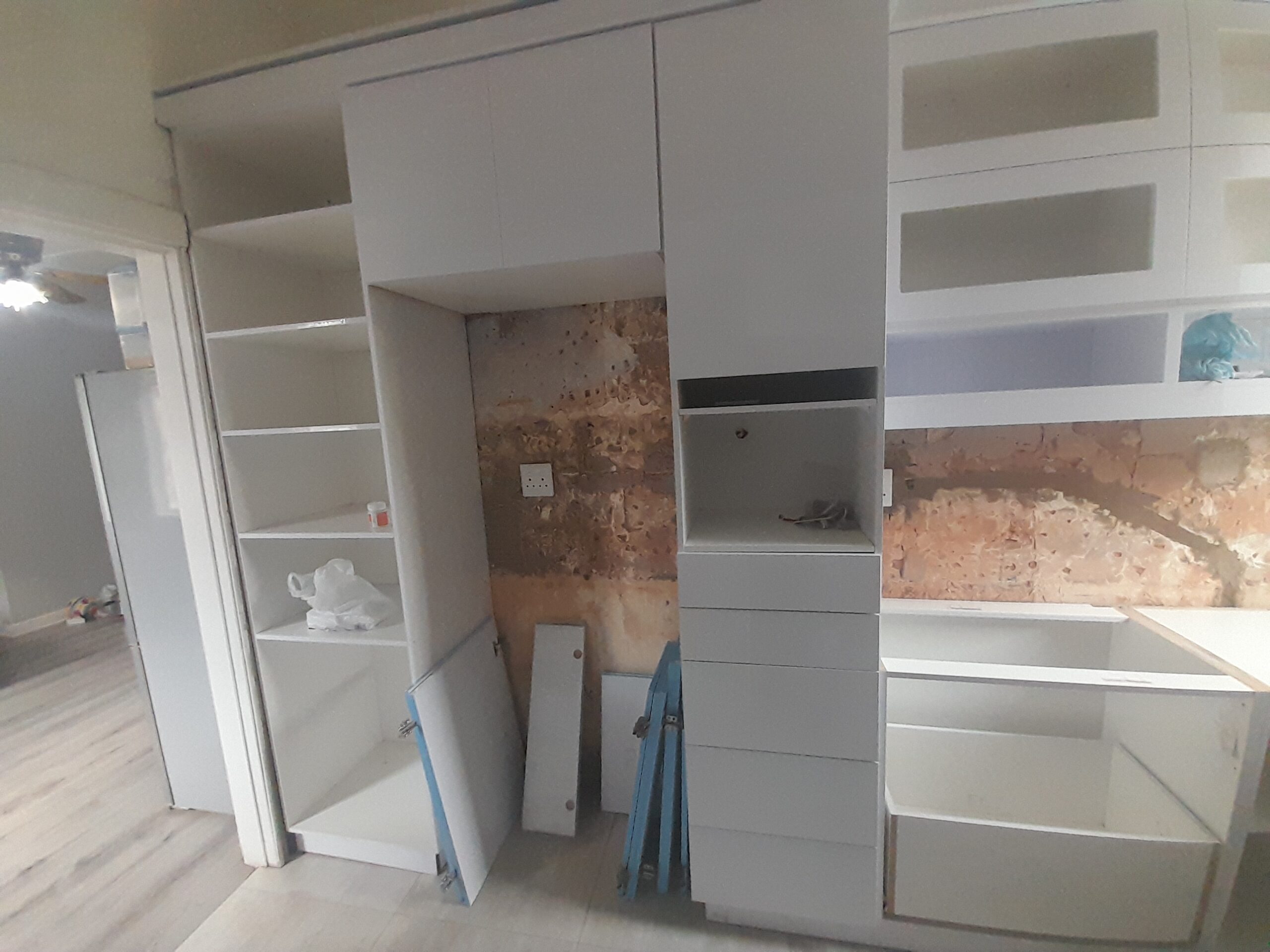 Kitchen renovation in progress